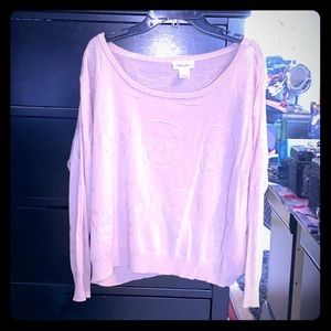 Cute crop sweater skull